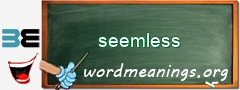 WordMeaning blackboard for seemless